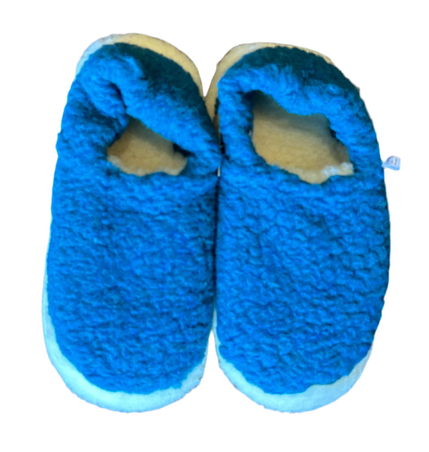 Wool slippers size 41/42 azure