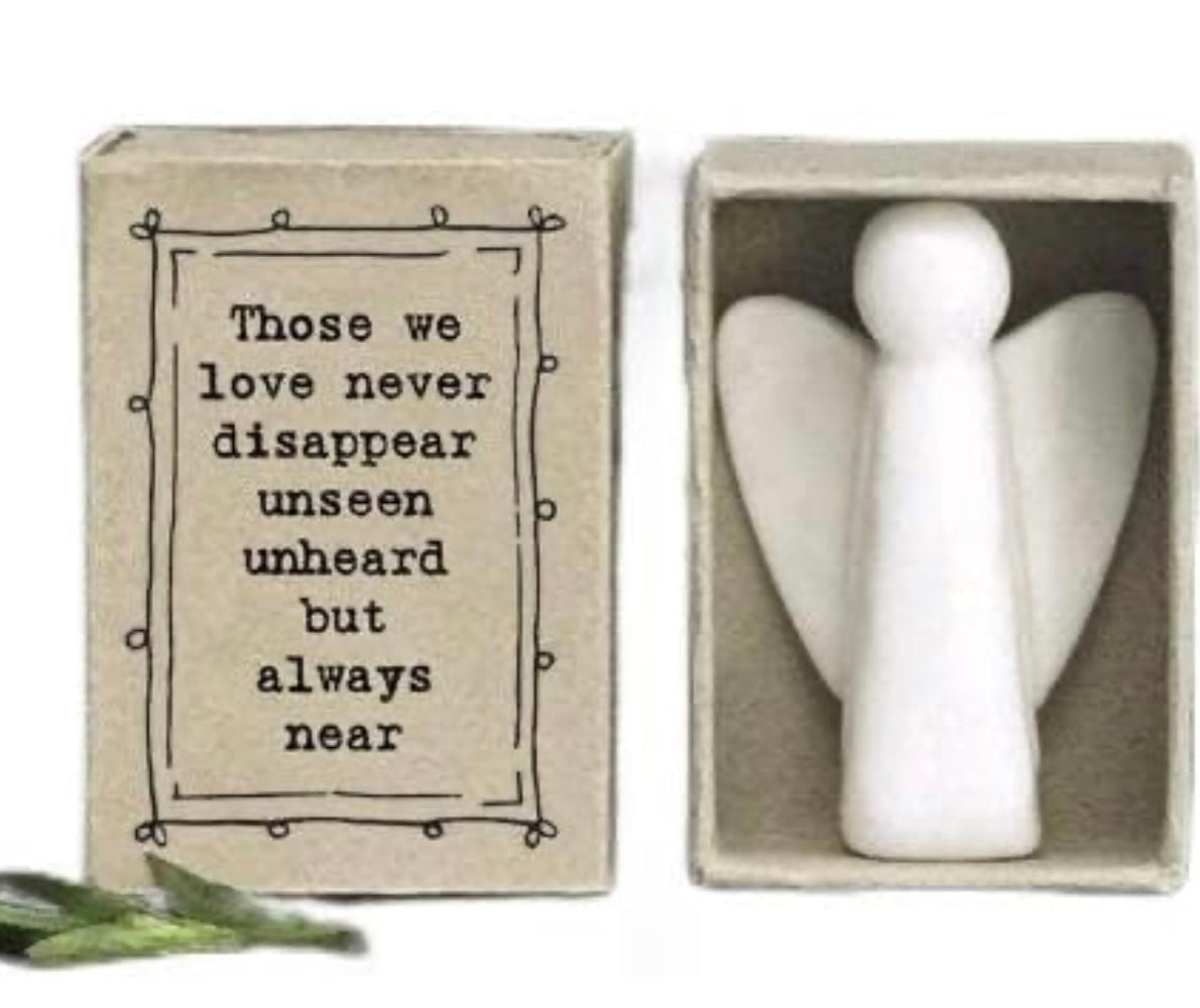 Porcelain angel - those we love don’t disappear ..