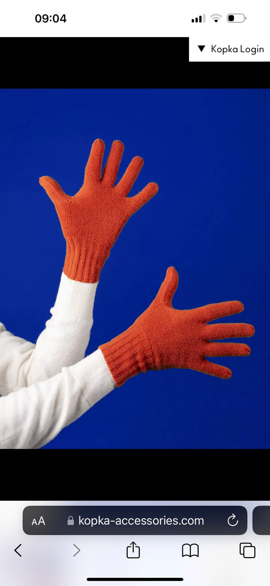 Pure cashmere gloves