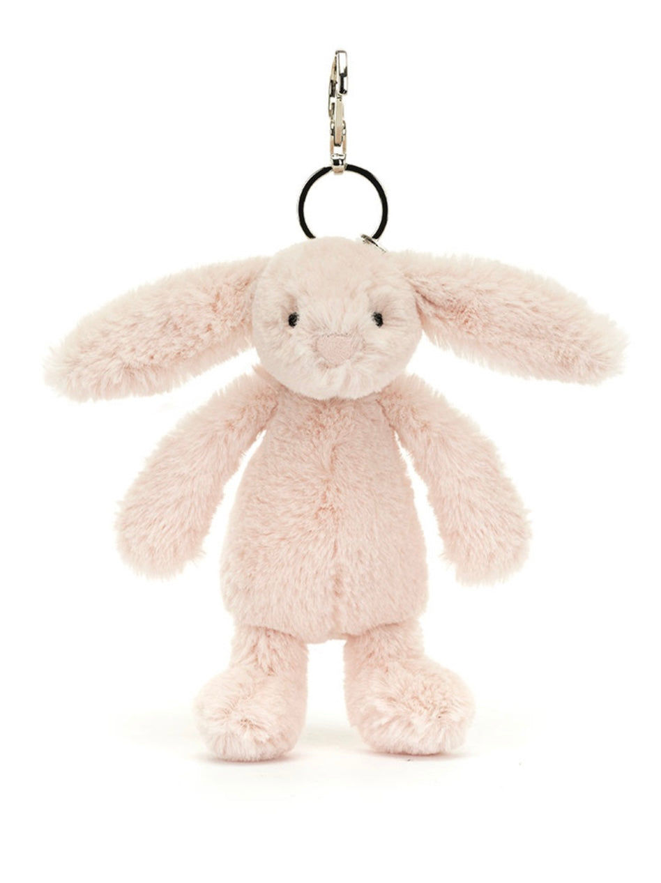 Bashful blush bunny bag charm