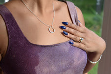 Sterling silver Torc pendant -small