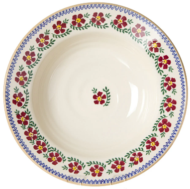 Pasta server - old Rose design