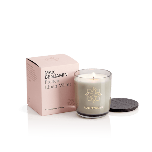 Max Benjamin French linen water candle
