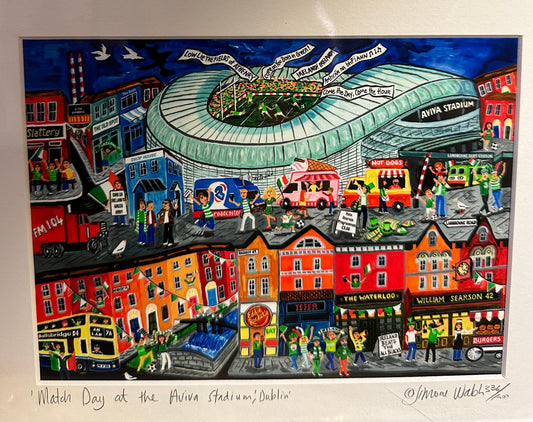 Match day at the Aviva stadium