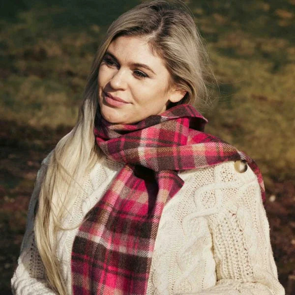 Irish wool long scarf