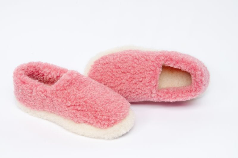 Wool slippers size 39/40- pink