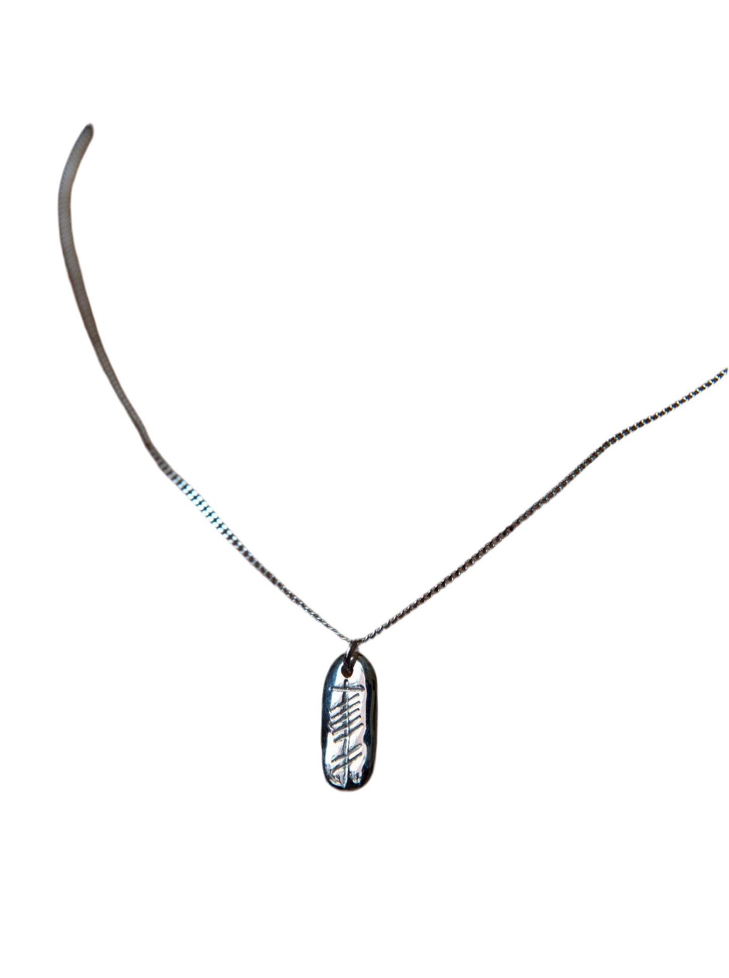 Love (carved silver pendant)