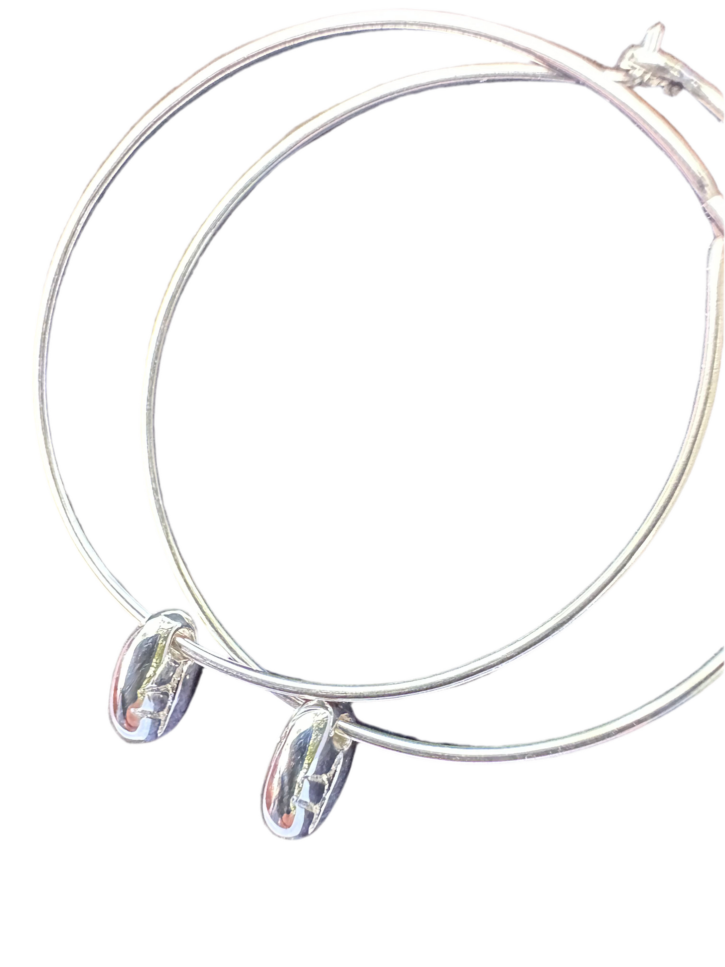 Ogham treasure carved Oak hoop earrings