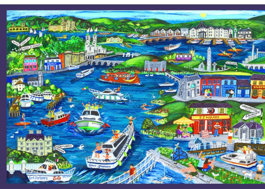 Cruising on the Shannon Unframed - mounted