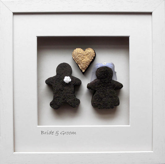 Large Bride and groom