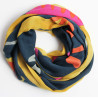 Wool hand printed scarf