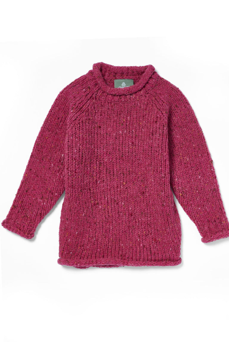 Child’s Irish wool sweater- pink