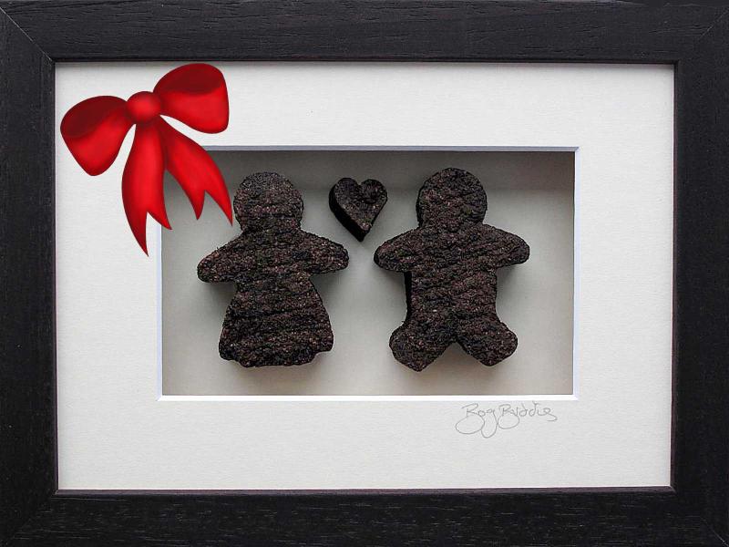 Bog Couple Man and Woman with Heart