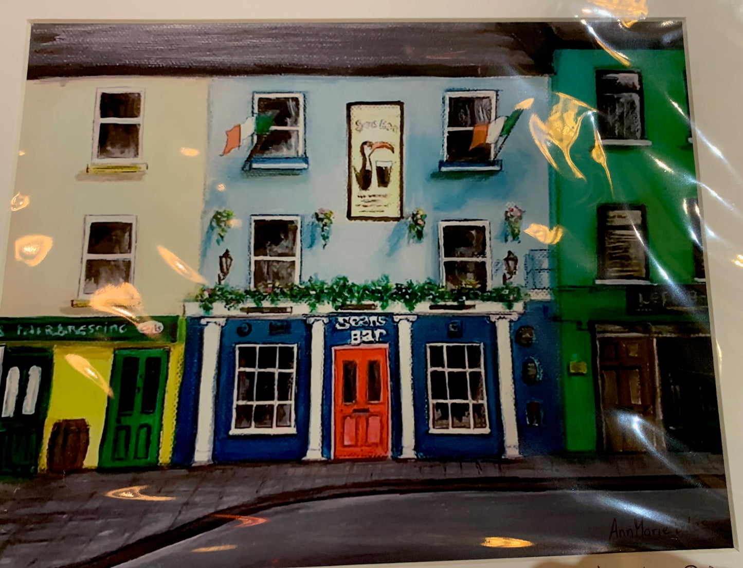 Seans Bar , Athlone , Print by Anna Boles