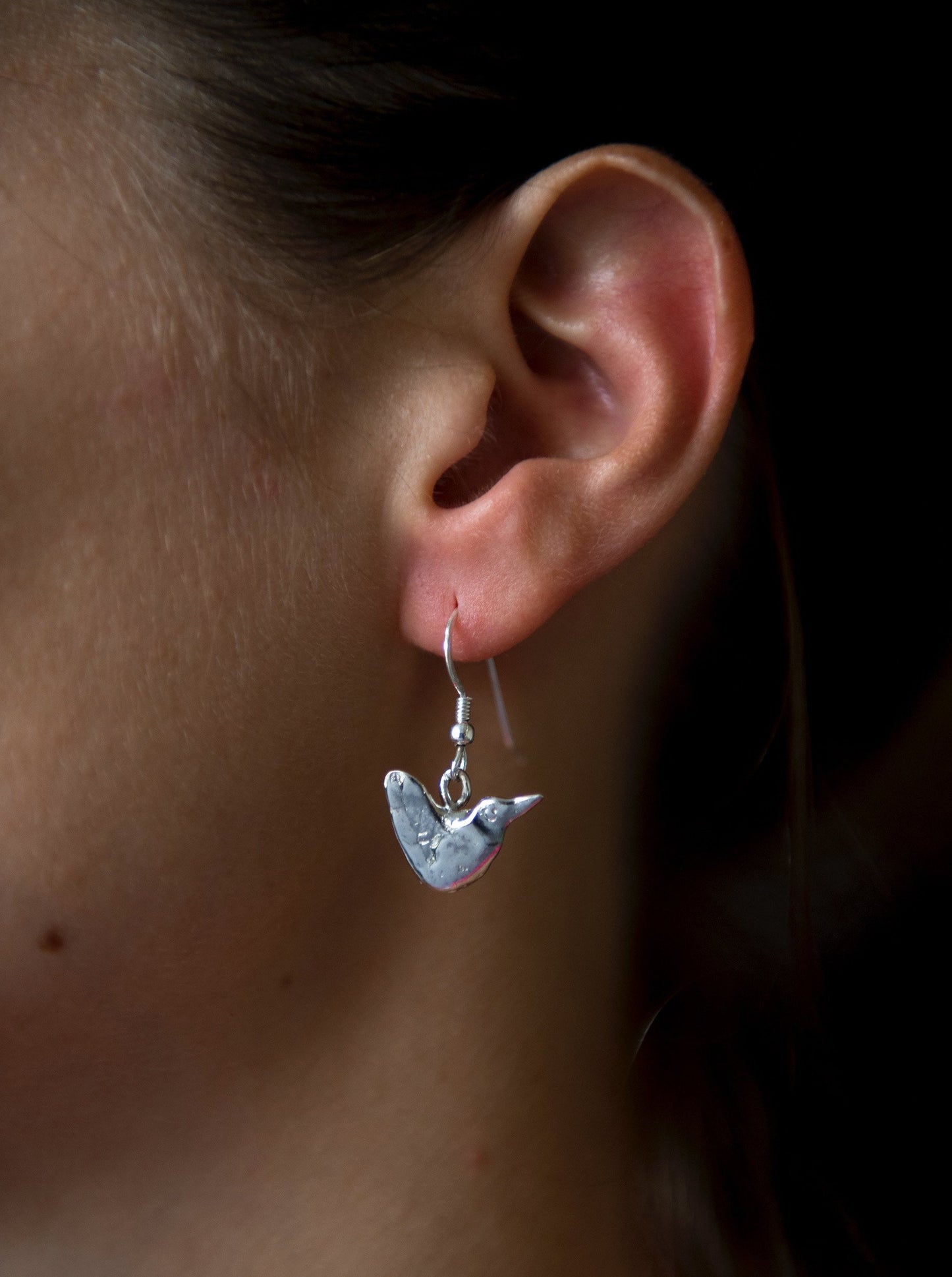 celtic primitive bird earrings -oghamtreasure.com
