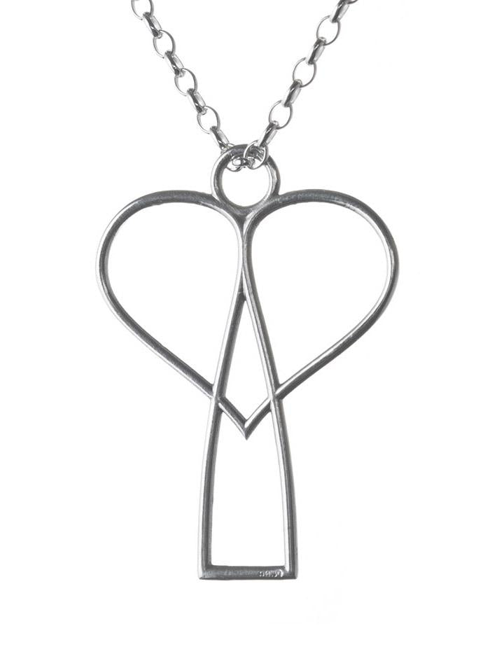 Angel silver pendant