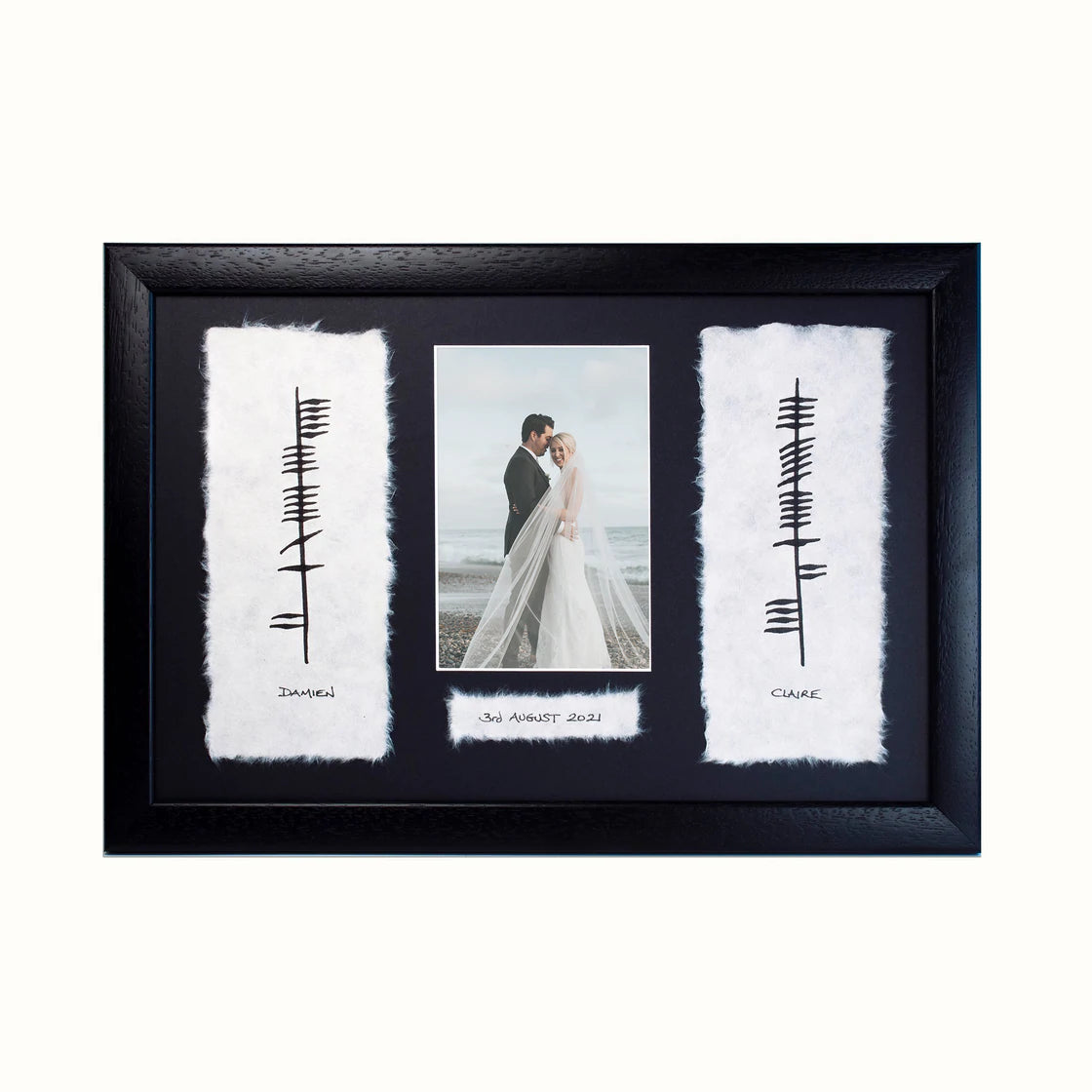 Ogham Wedding plaque with Photo