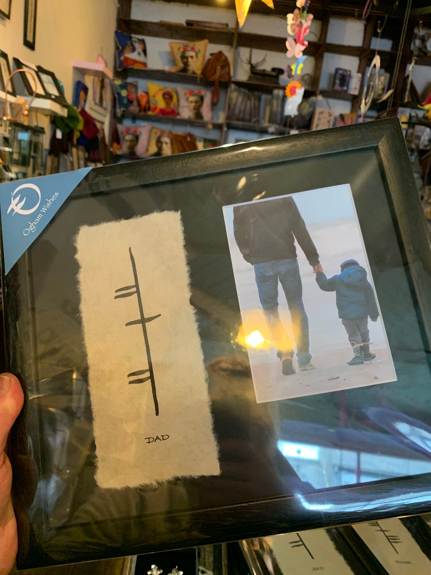 Dad with photo