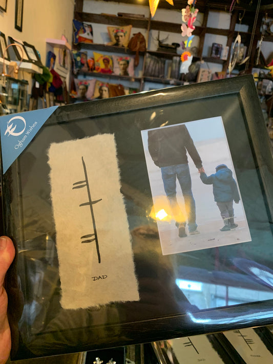 Dad with photo