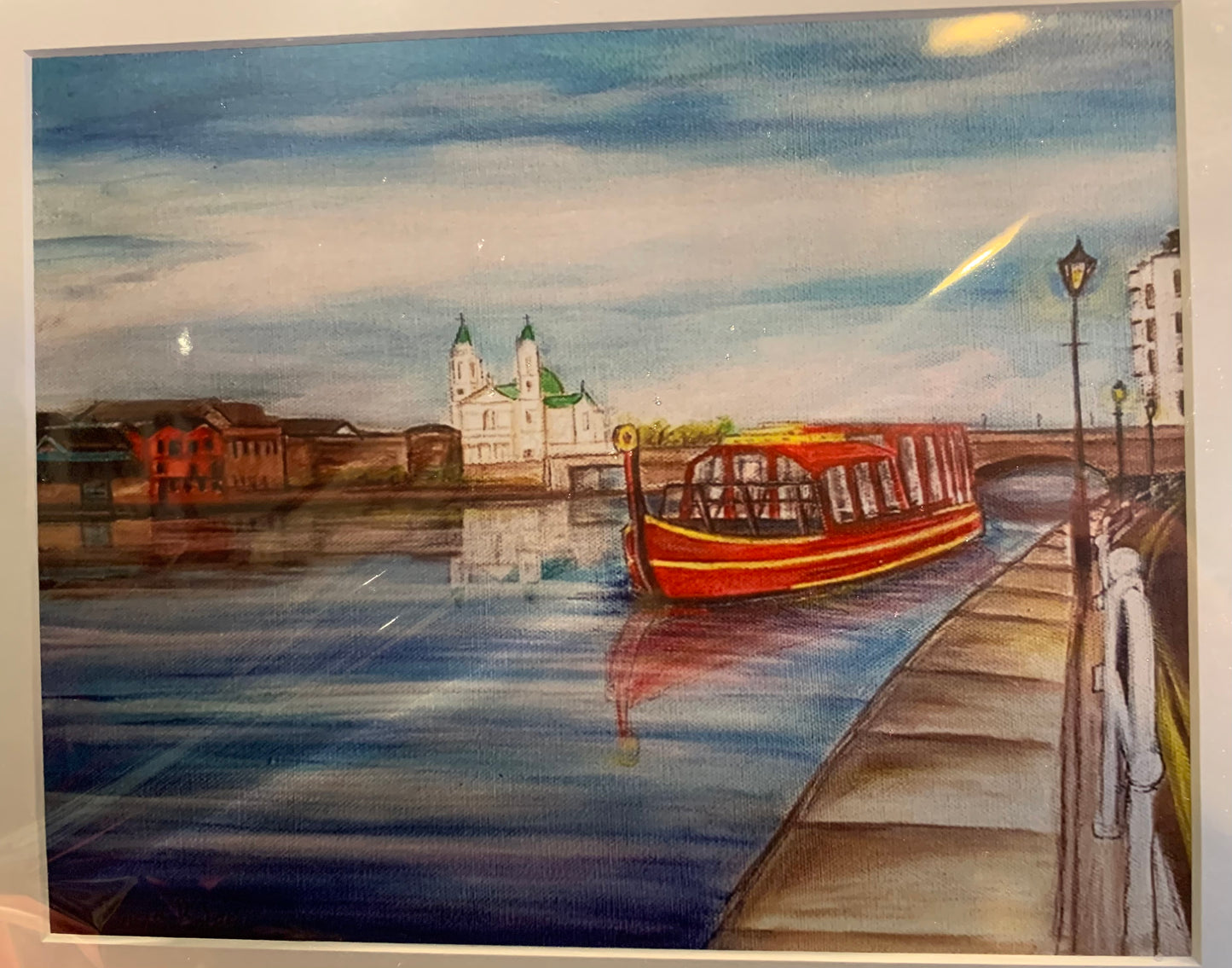Viking boat -Unframed print