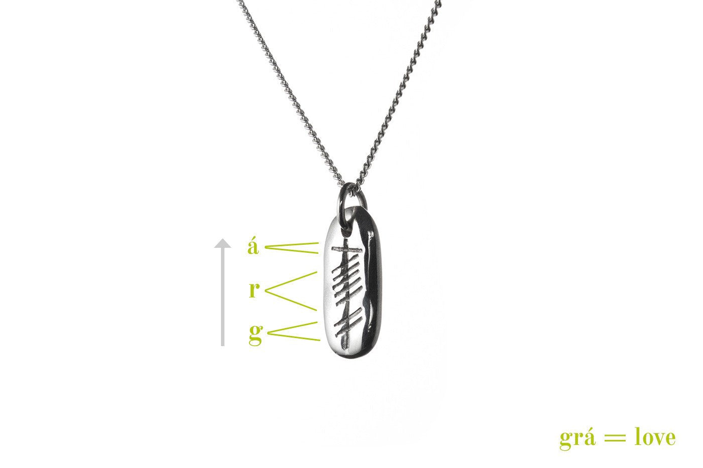 Love ingot silver pendant explainer