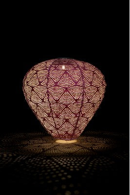 Solar garden light - dusky pink