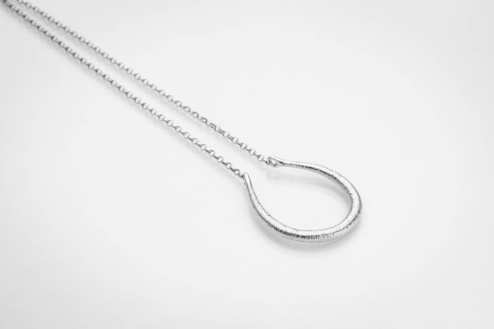 Sterling Silver Torc Pendant -medium