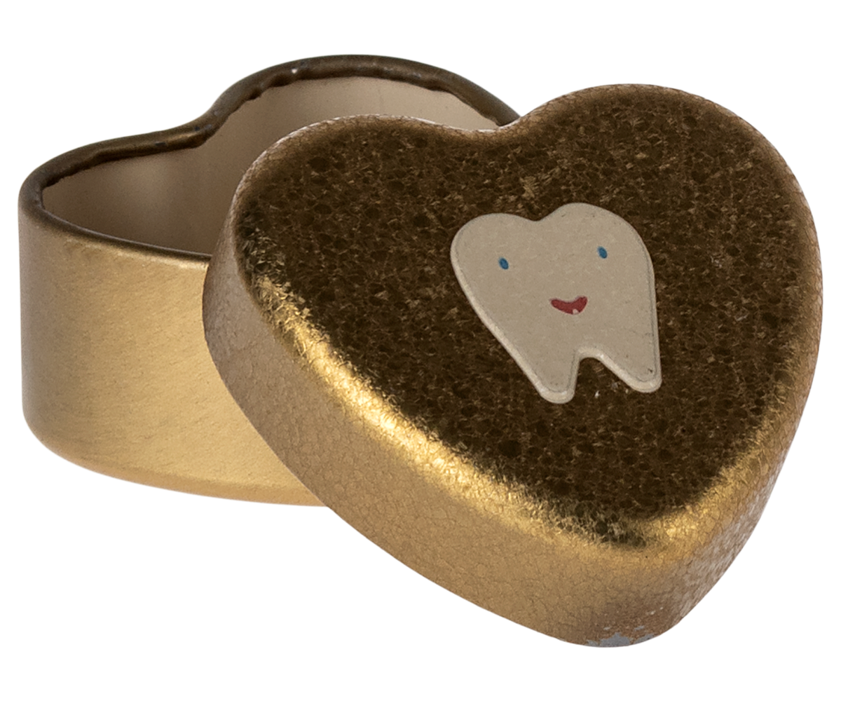 Tooth box. Small -gold