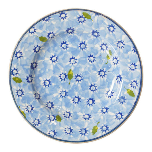 Tiny Plate, light blue,lawn design