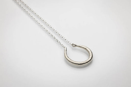 Sterling silver Torc pendant -small