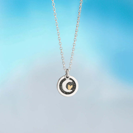 The moon and back pendant