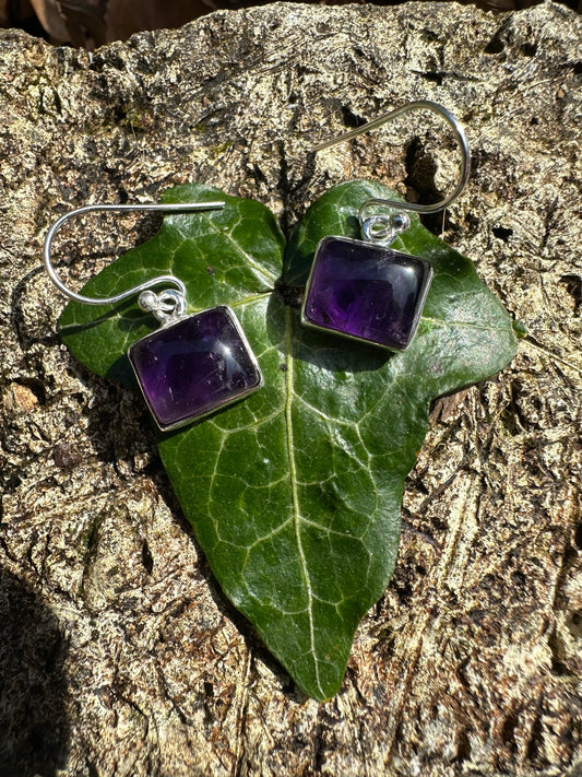 Amethyst earrings