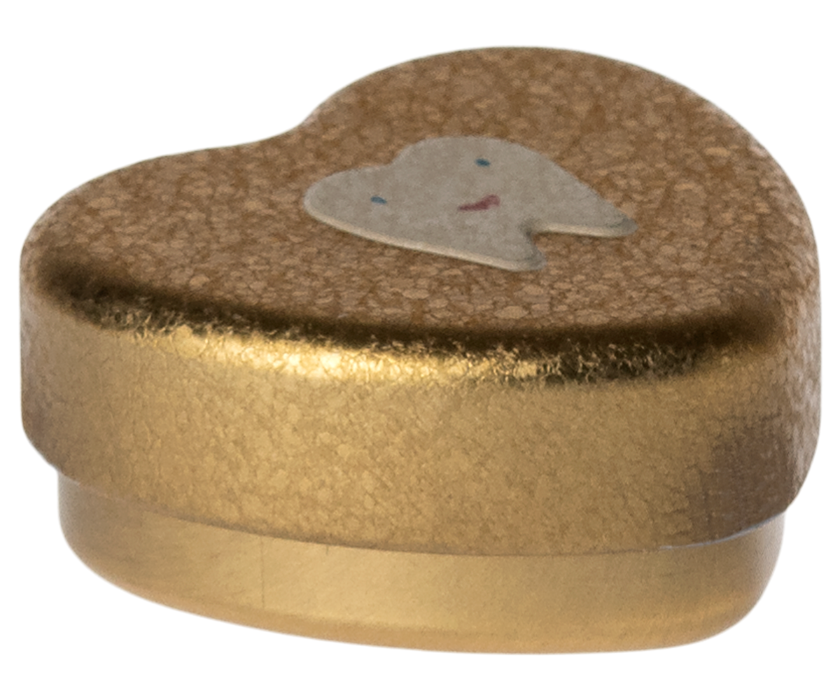 Tooth box. Small -gold
