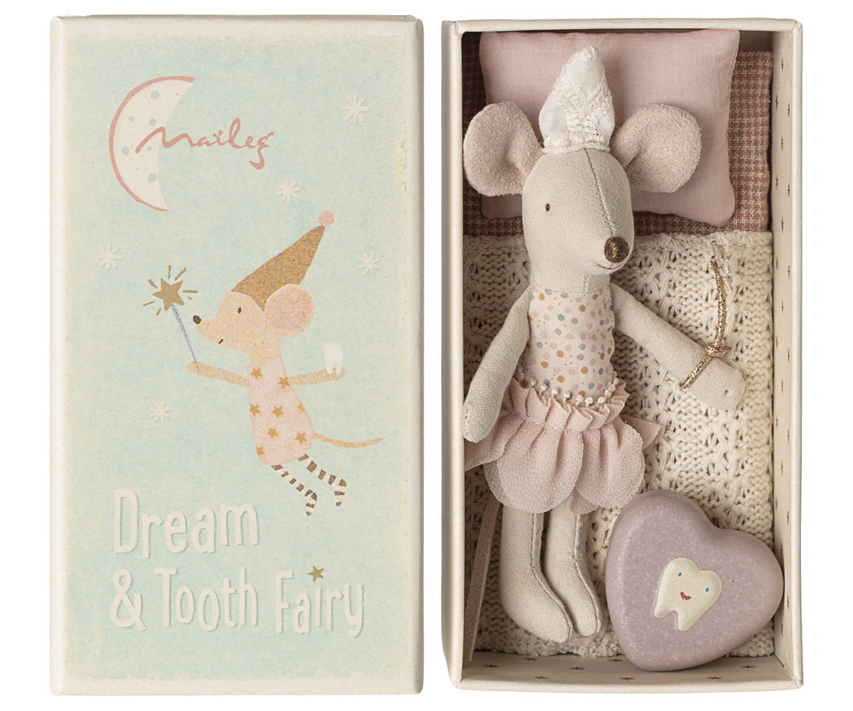 Tooth fairy mouse - Little sister in matchbox