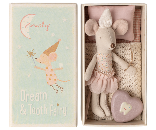 Tooth fairy mouse - Little sister in matchbox
