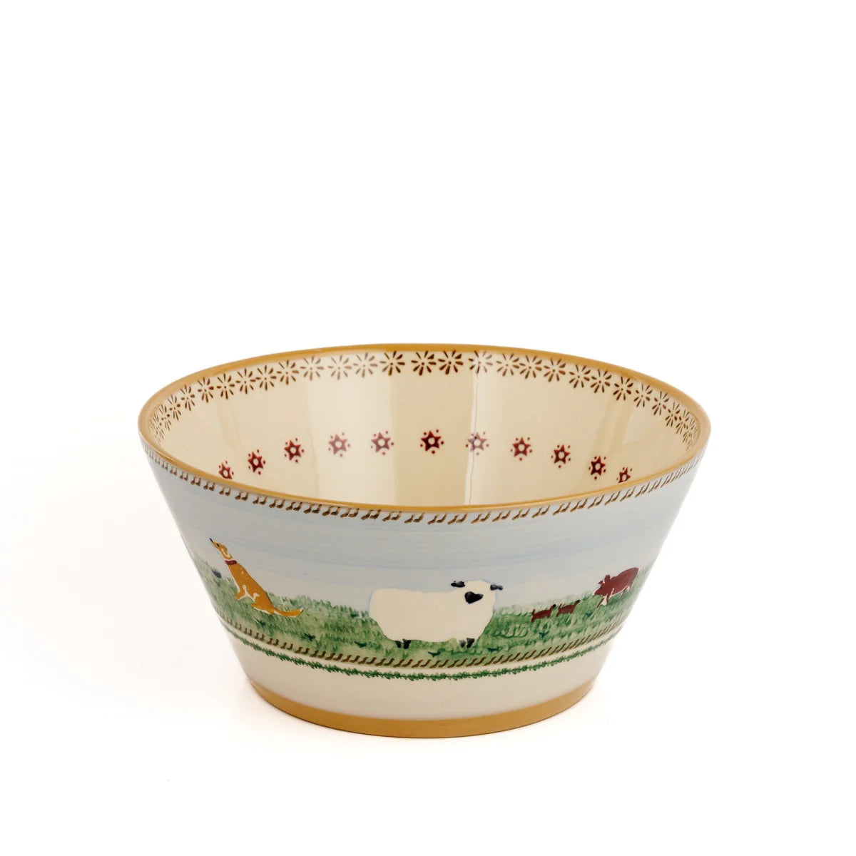 Landscaped angled bowl