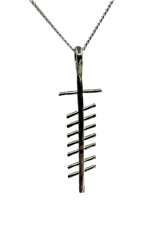 Sculpted love necklace unisex - ogham treasure