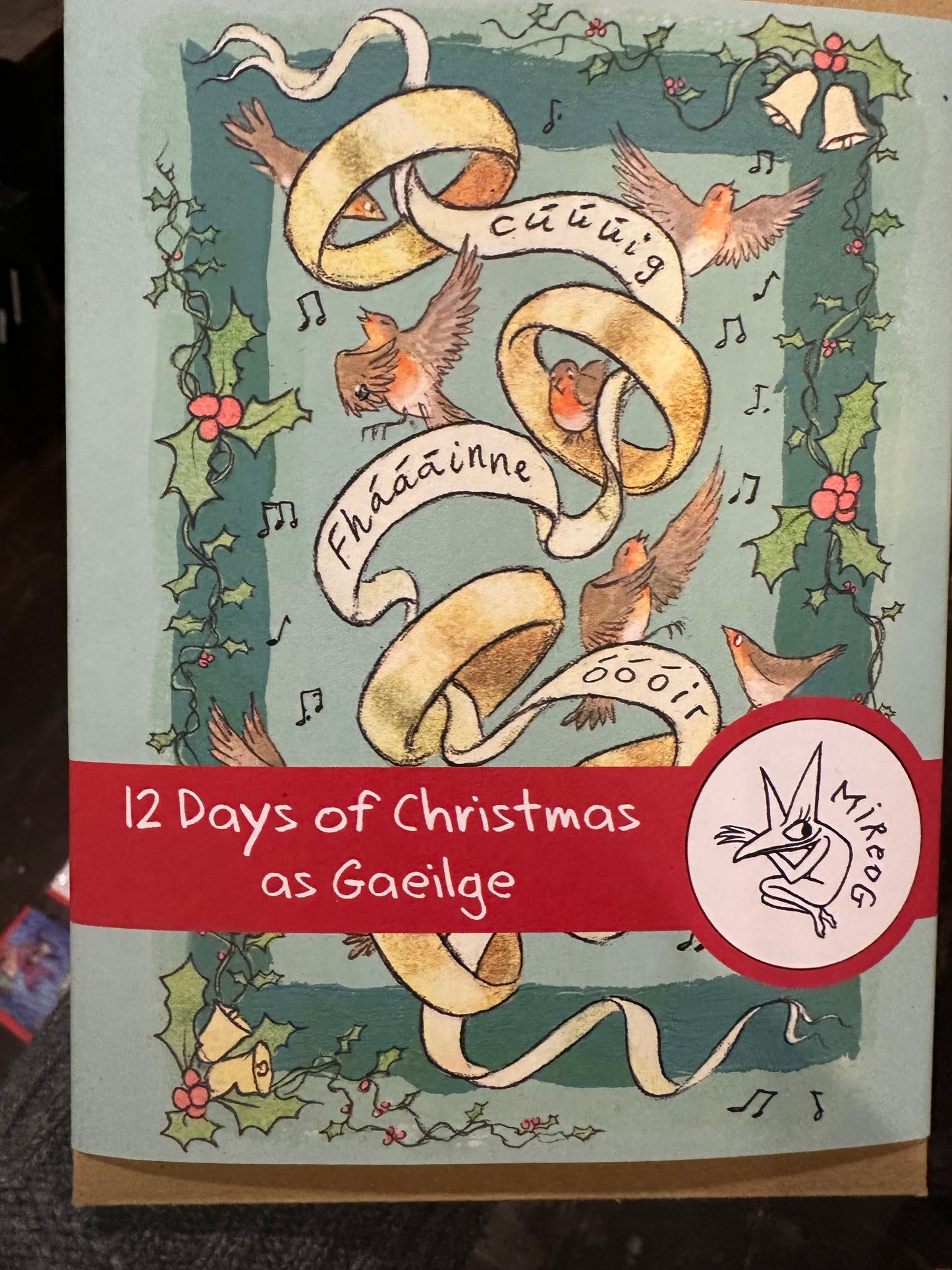 Twelve days of set of Christmas greeting cards