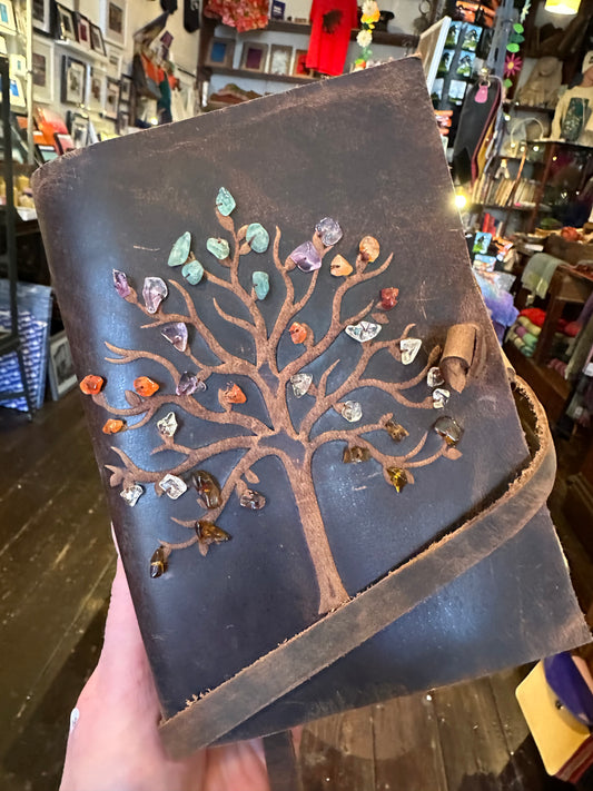 Tree of life gemstone journal