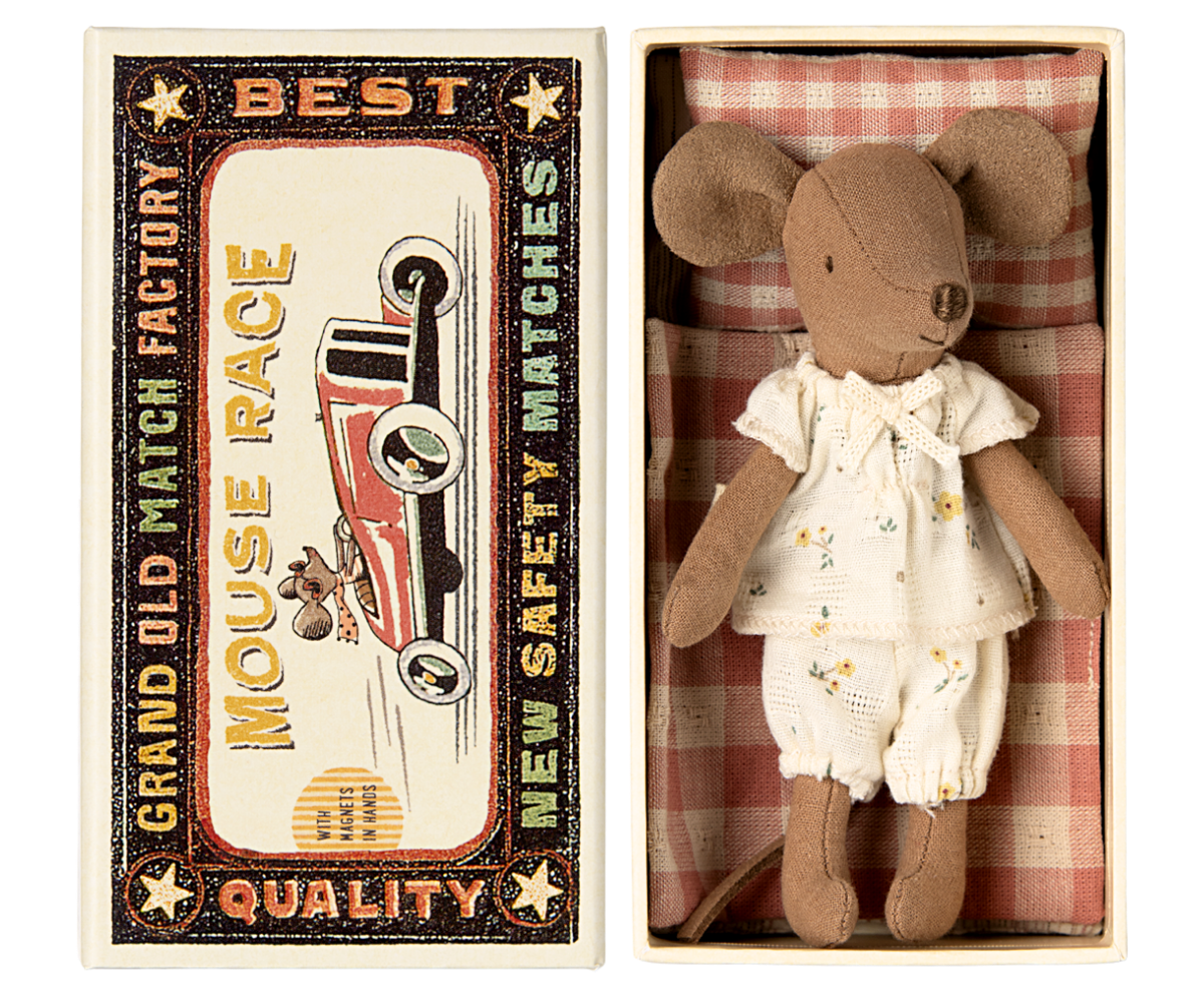Big sister mouse in matchbox