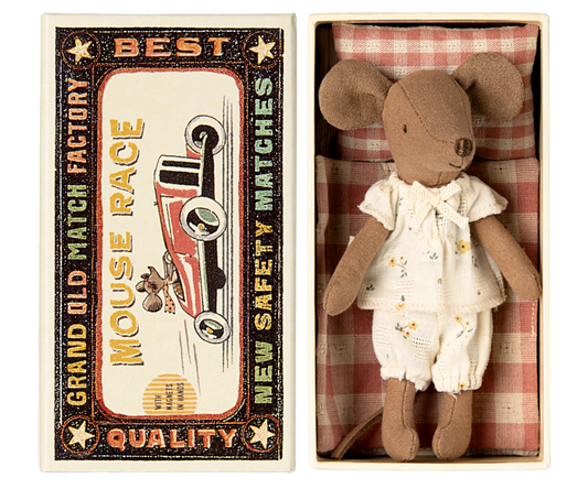 Big sister mouse in matchbox
