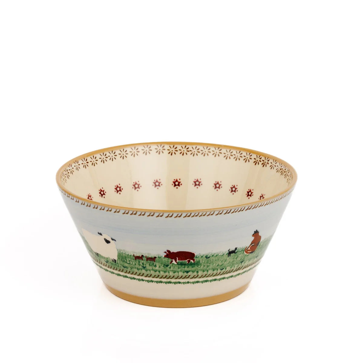 Landscaped angled bowl