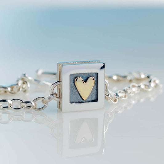 Heart of gold bracelet