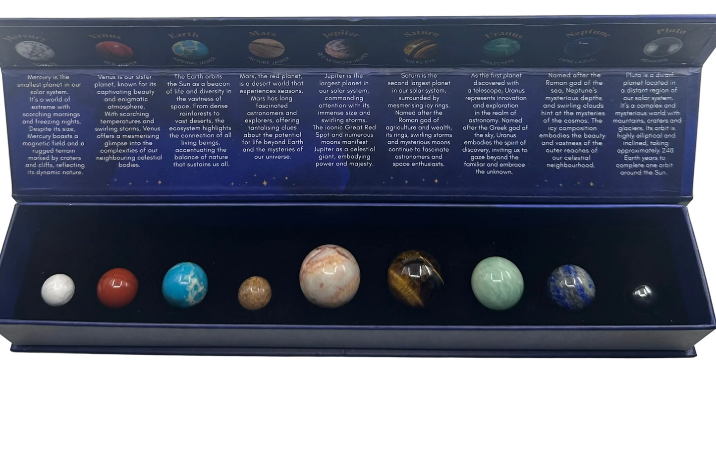 Solar system gemstones