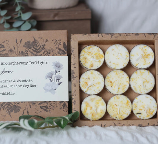 Daisy bloom pack of 9 tealights