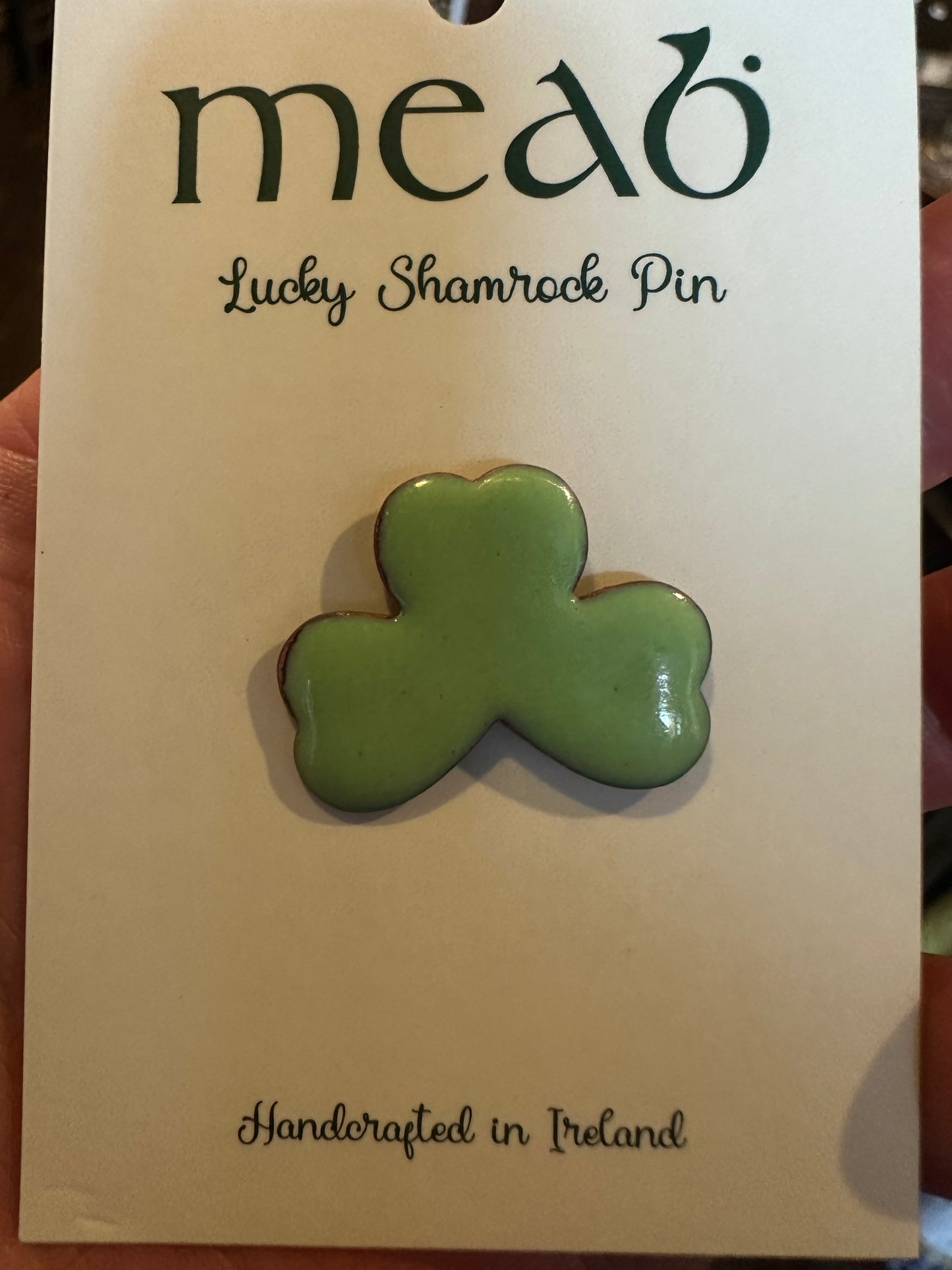 Shamrock pin