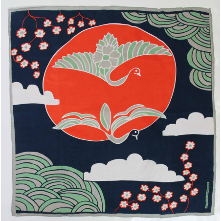 Mini marine navy scarf