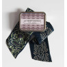 Navy silk  headband