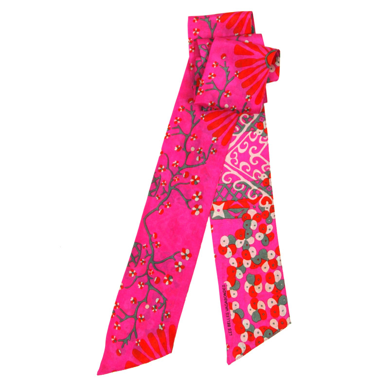 Silk Fuschia headband
