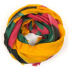 Printed yellow Wool scarf